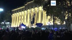 Thousands of Georgian opposition supporters again rally in protest of 'rigged' election result News Clip
