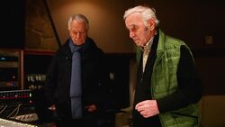 Last recording of Charles Aznavour Stock Footage