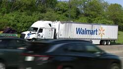 Police: Walmart truck strikes overpass, causes traffic nightmare on Meadowbrook Parkway News Clip