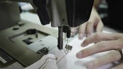 Working with Sewing Machine. Fashion Designer Stock Footage