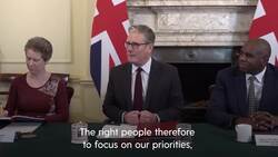 Starmer calls for unity as he holds first meeting with new Cabinet News Clip