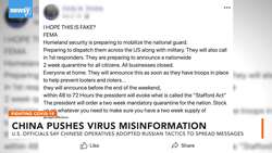 China Pushed Panic-Inducing COVID-19 Disinfo In U.S., Officials Allege News Clip