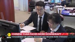 China's record capital outflows weigh on Yuan News Clip