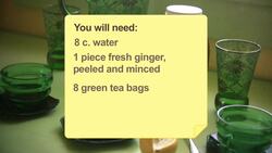 How to Make Ginger Green Tea Instructional Video
