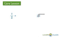 Converting Fractions to Decimals Using Division Instructional Video