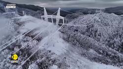 China: Robots Deployed For De-Icing On Power Lines News Clip