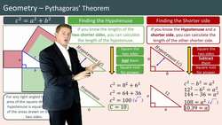 Pythagoras Theorem: Finding the Length of a Right Triangle Instructional Video