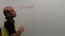 Solving a one step equation by division with decimal Instructional Video