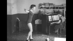 US tennis star Maureen Connolly trains to return to tennis following a horseback riding accident News Clip