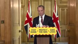 Dominic Raab and Prof Angela McLean answer questions from media News Clip