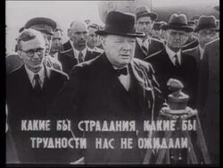 Churchill meets Stalin at the Second Moscow Conference in 1942 Stock Footage