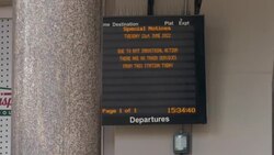 UK Rail strikes - Charing Cross Station News Clip