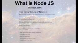Express Framework Mastery: From Beginner to Advanced with Node.js - Advantages of Node.js Instructional Video
