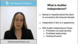 Auditing - Auditor Independence Instructional Video