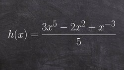 Classify a polynomial and determine degree and leading coefficient Instructional Video