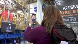 Core stage of rocket for US moon mission complete News Clip