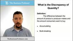 Marketing - What is Discrepancy of Quantity Instructional Video