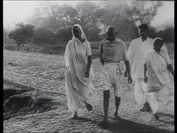 EDIT IMW930938 MAHATMA GANDHI AND PASSIVE RESISTANCE IN INDIA 1920S Stock Footage