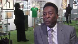 Pele interview at The Collection auction part 1 News Clip