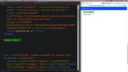 Modern Web Design with HTML5, CSS3, and JavaScript - Creating Single Page Nav Scroll using Bootstrap Scrollspy Instructional Video