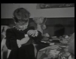 Herta Schneider's children at Berghof, Christmas and Spring Stock Footage