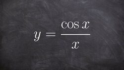 Learn how use the quotient rule to take the derivative including cosine Instructional Video