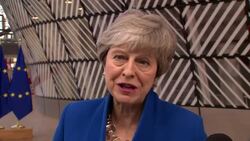 Theresa May arrives at emergency EU Summit News Clip