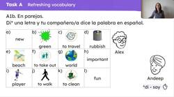 Sustainability activities: -ar verbs singular persons preterite Instructional Video