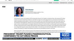 Trump pushes pharma companies for lower drug prices, but also threatens massive tariffs News Clip
