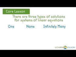 Predicting Solutions of Linear Equations Instructional Video