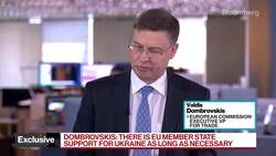 Europe's Dombrovskis on Ukraine Support, Export Controls News Clip