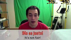 How to say "It's not fair!" in Spanish (Día 134) Instructional Video