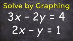 Learn how to solve a system of equations by graphing Instructional Video