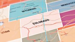 Colorado from USA States Stock Footage