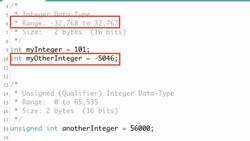 Data Types in Ardiuno: Arduino Course 3.4 Instructional Video