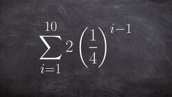 How to determine the sum of an finite geometric series Instructional Video