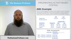 Activity-Based Costing - Example Instructional Video