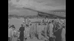 President Dwight Eisenhower and First Lady Mamie Eisenhower arrive in Denver for vacation in Colorado News Clip