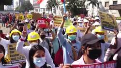 Protesters create gridlock in Yangon amid fears of violence News Clip