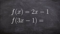 Learn how to evaluate a function using an expression Instructional Video