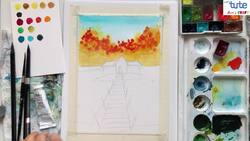 Autumn Landscape Painting Tutorial Instructional Video