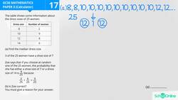 GCSE Secondary Maths Age 13-17 - Probability & Statistics: Median, Probability - Explained Instructional Video