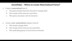 Snowflake - Build and Architect Data Pipelines Using AWS - More about Views in Snowflake Instructional Video