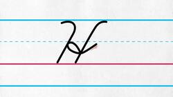 Uppercase Cursive Letter H Instructional Video