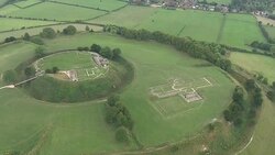 Aerial views of Old Sarum News Clip