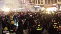 Amsterdam unrest: New arrests as riots break out in Dutch capital News Clip