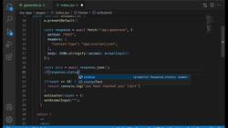 Building a ChatGPT AI with JavaScript - An OpenAI Code-Along Guide - Async Await Fetch OpenAI and ChatGPT Data Response Pattern Instructional Video