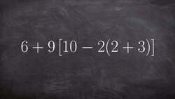 Using the order of operations for an expression with two parentheses Instructional Video