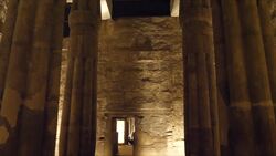 Egypt, Luxor - Temple of Luxor -Birth Hall Stock Footage