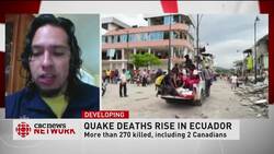 Ecuador death toll rises News Clip